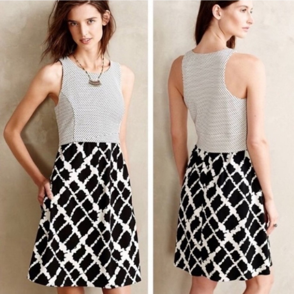 Tabitha Anthropologies Sleeveless Print Dress size 2